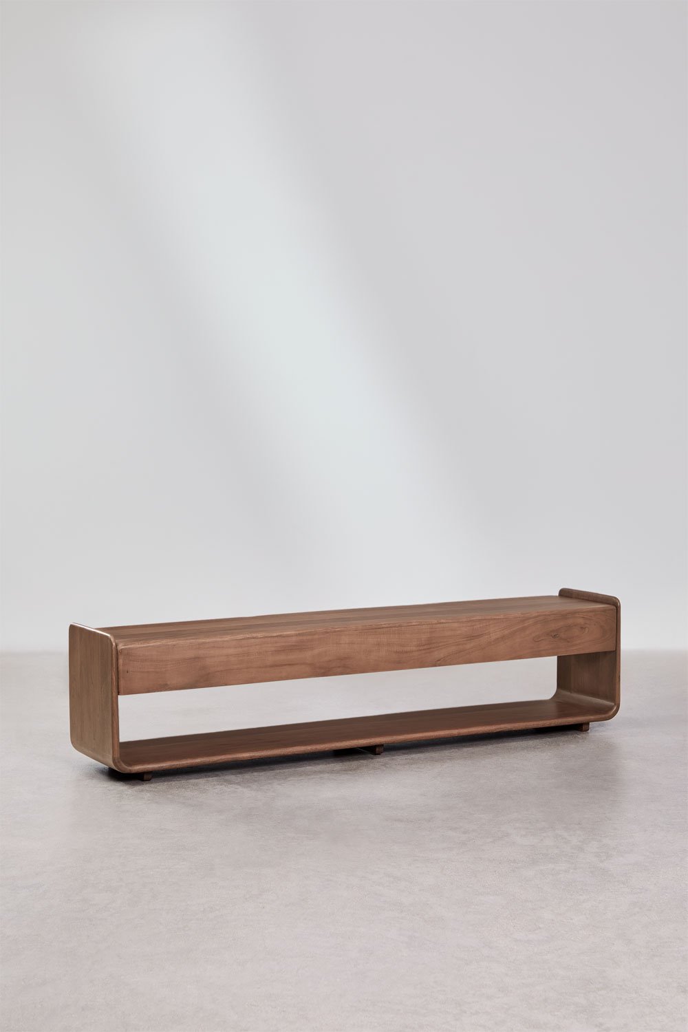 TV Stand 180x40 cm in dark acacia wood Tinsley, gallery image 3