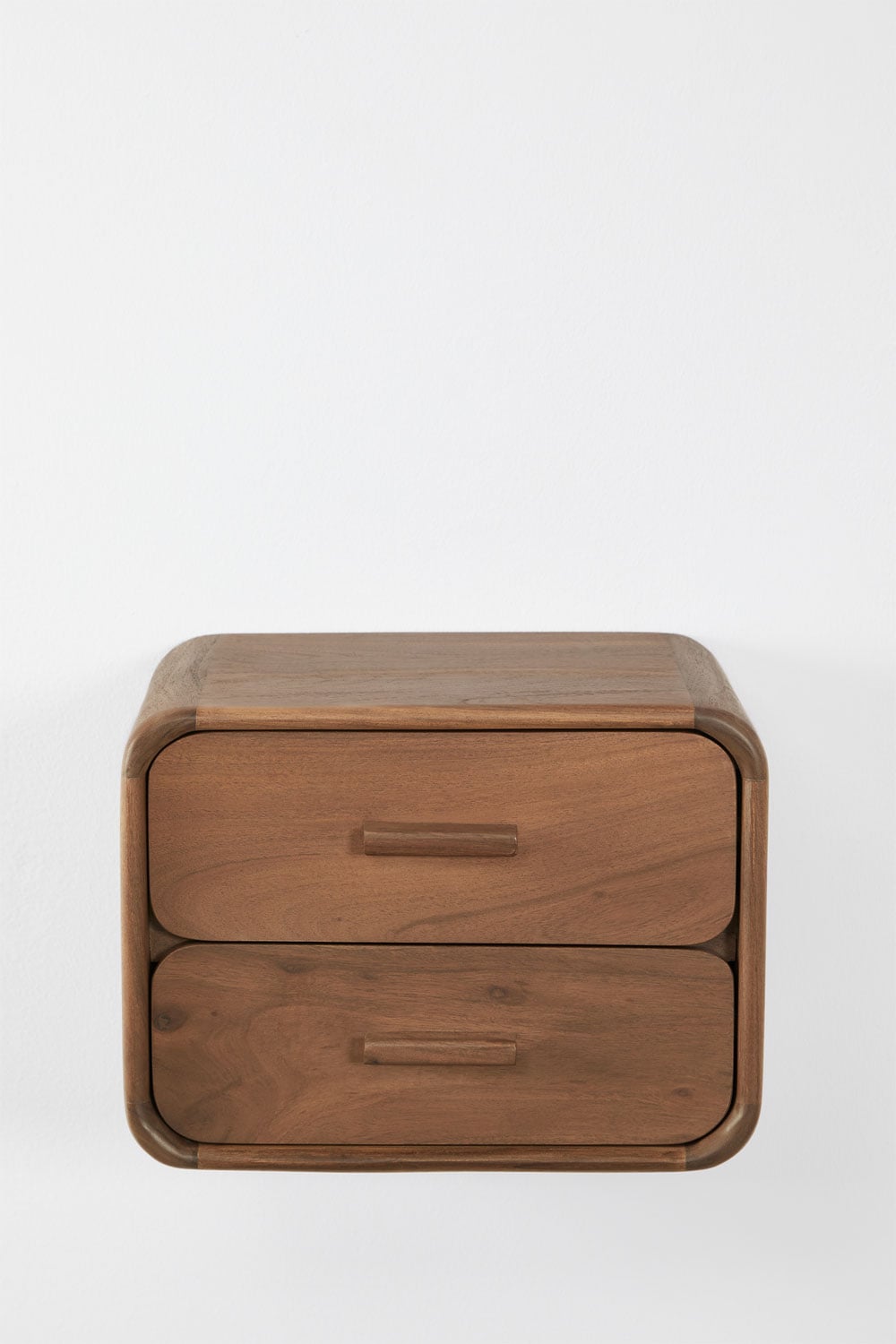 Aylin 40x30 cm floating rectangular wooden nightstand, gallery image 2