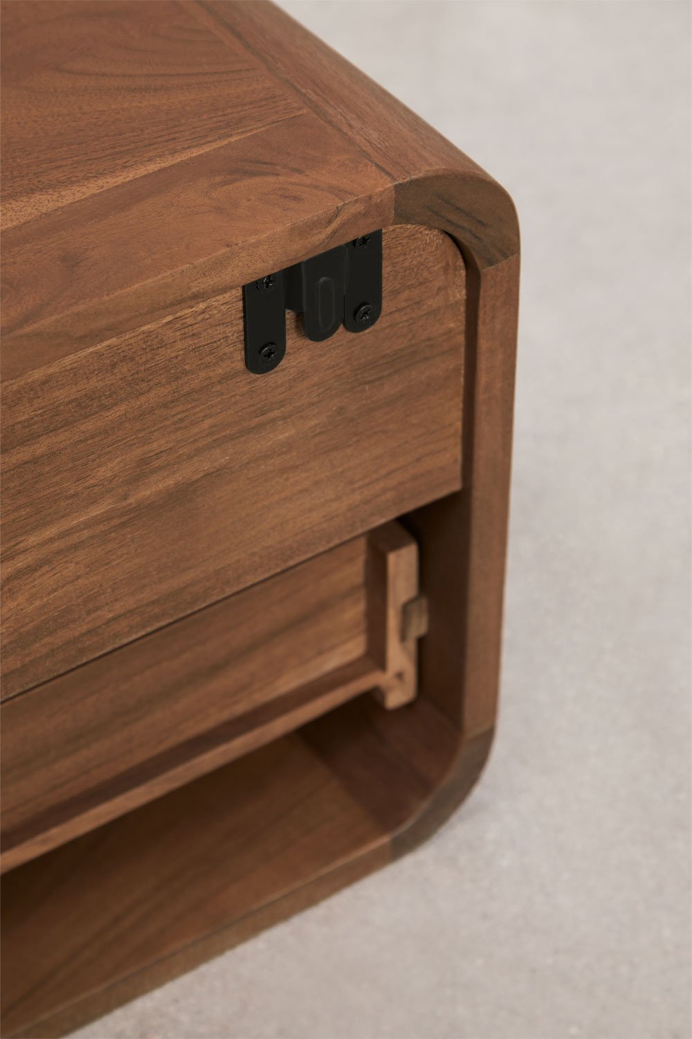 Pack of 2 floating nightstands 40x30 cm in Aylin wood, gallery image 5