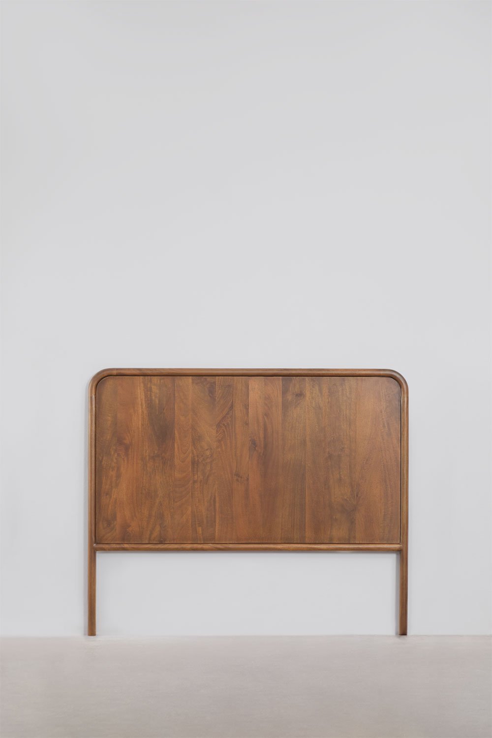 Dark mango wood headboard for 135 cm bed Maupaul, gallery image 1