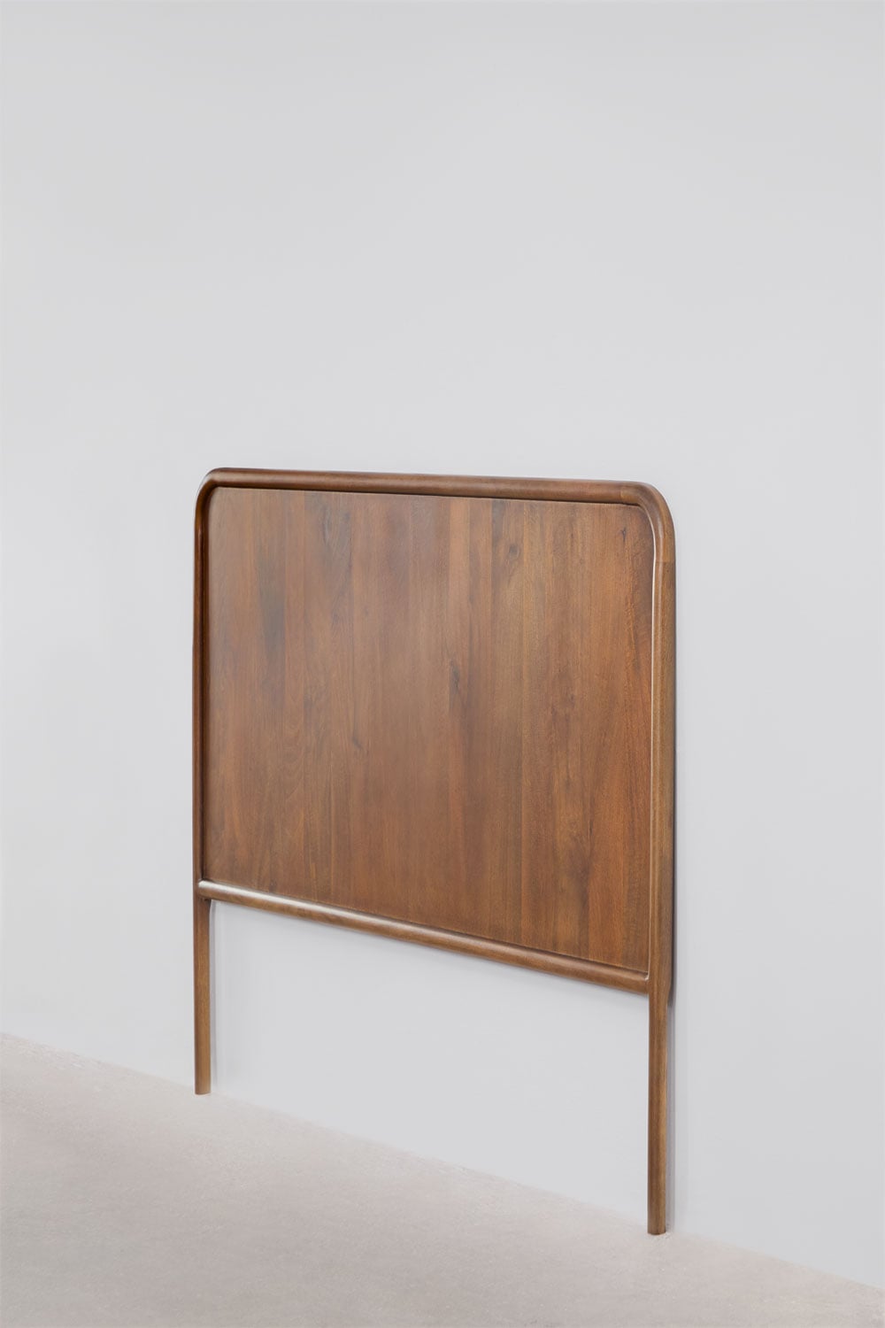 Dark mango wood headboard for 135 cm bed Maupaul, gallery image 2
