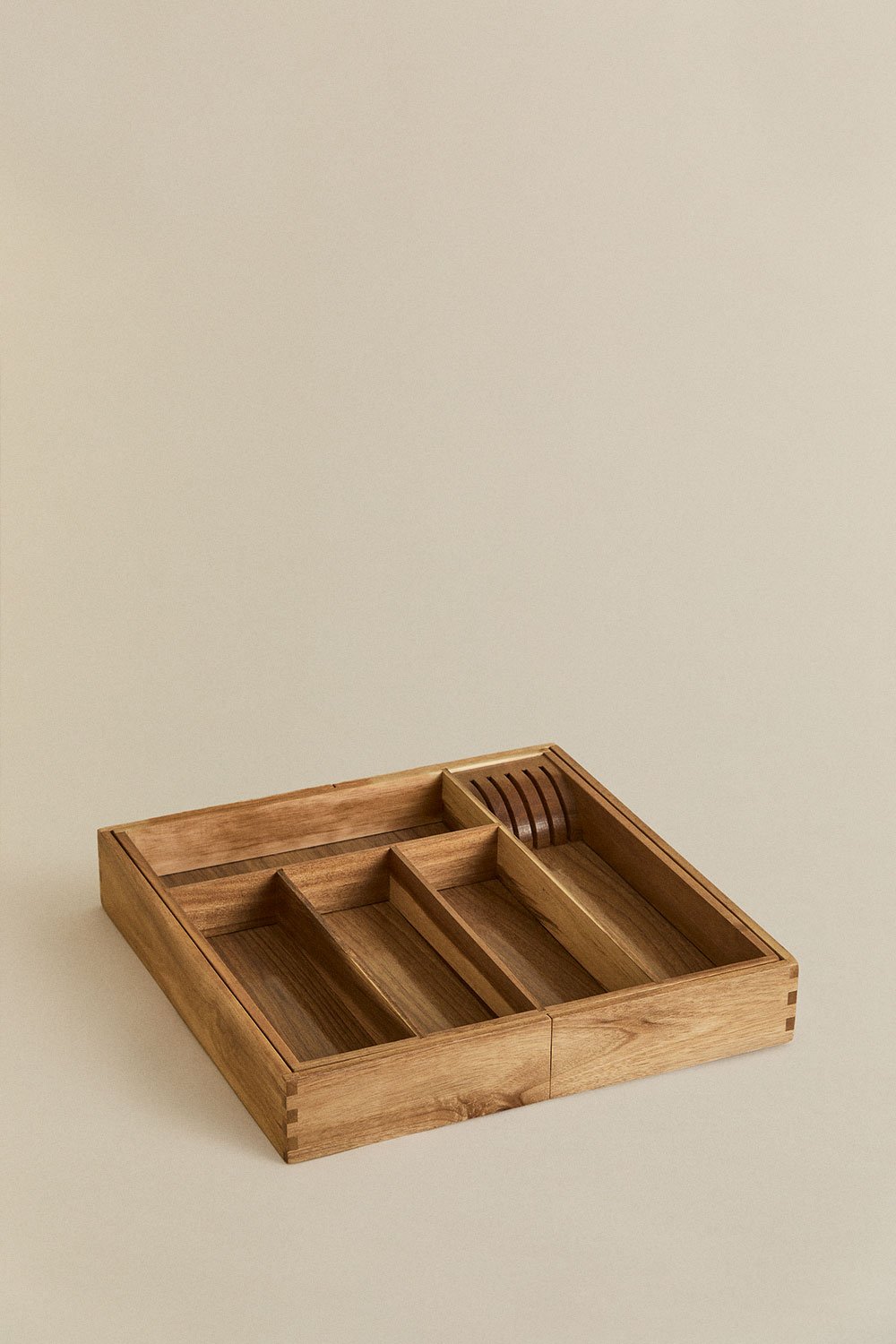 Extensible cutlery tray in acacia wood Alaitz, gallery image 4