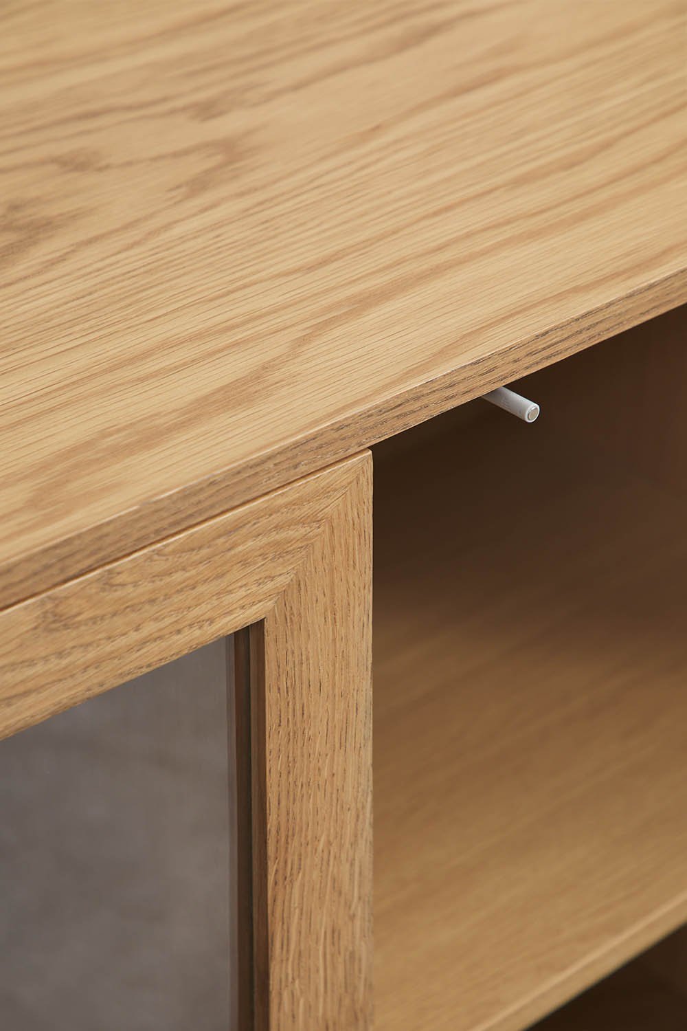 Walia display cabinet in MDF and tempered glass, gallery image 6