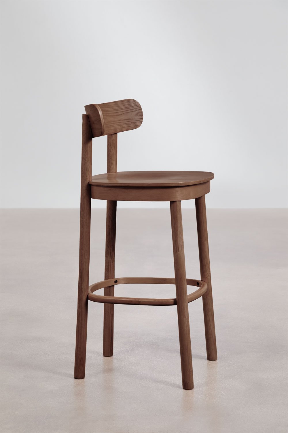 Pack of 2 tall wooden Taleri stools, gallery image 2