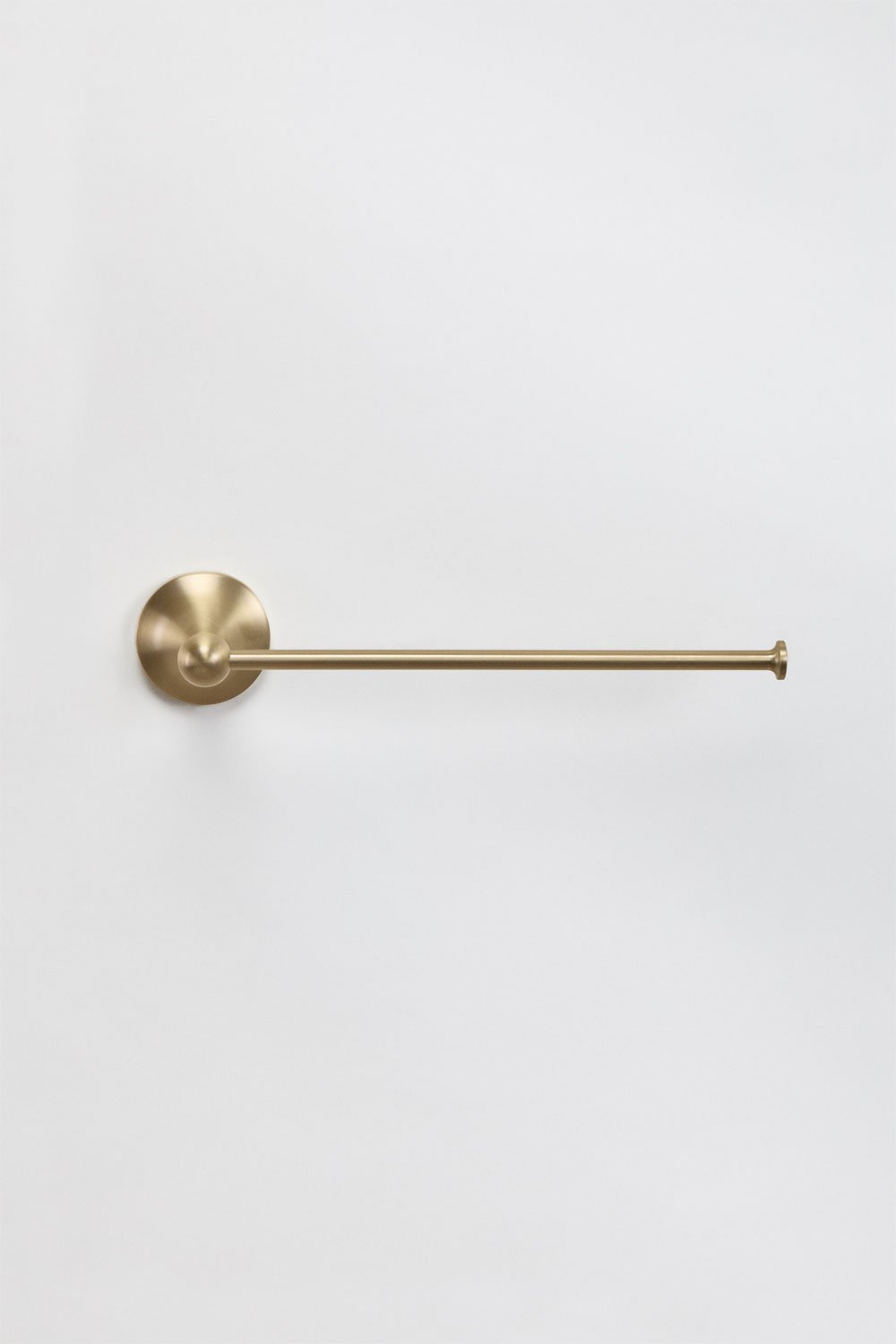 Wall-mounted towel rail with 20 cm bar in brushed gold stainless steel Alejandra, gallery image 2