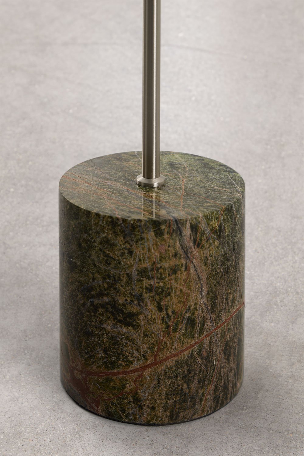LED floor lamp for outdoor use in stainless steel and natural stone Nicolas, gallery image 3