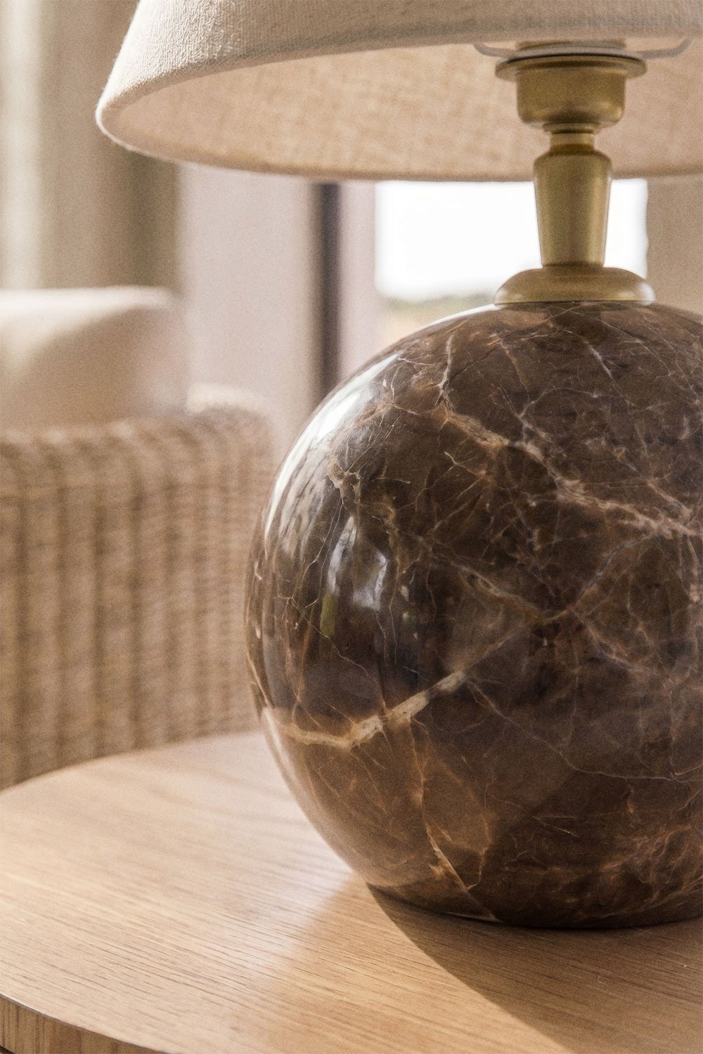 Marvexi natural stone table lamp, gallery image 2