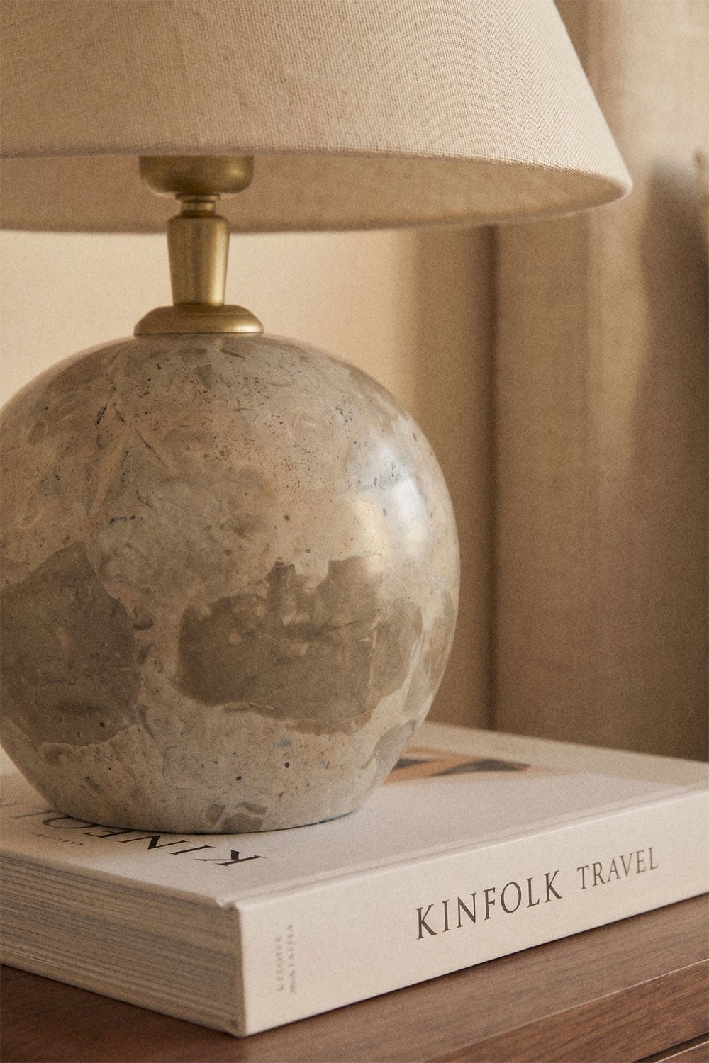 Marvexi natural stone table lamp, gallery image 2