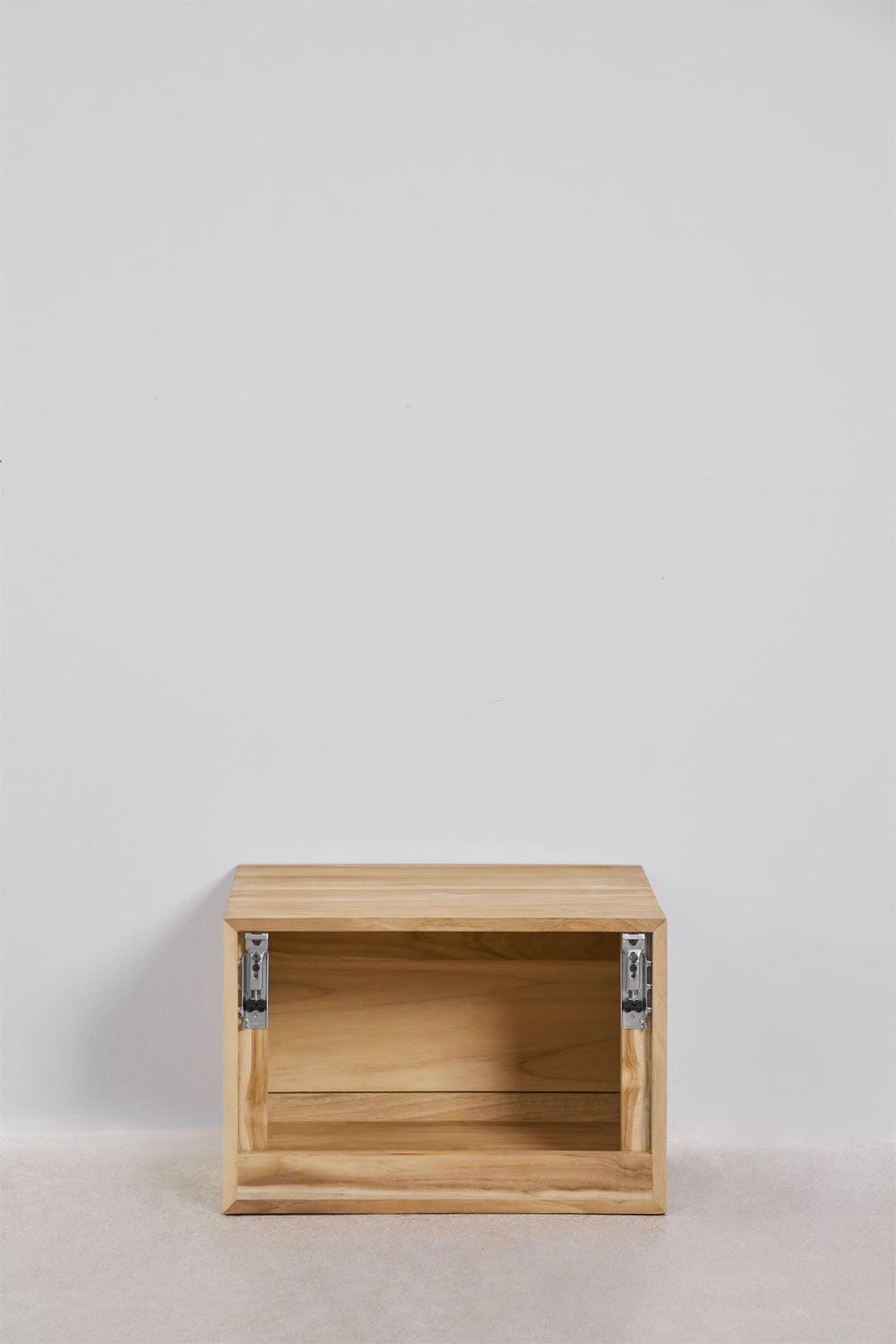 Suspended bathroom furniture set 60x45 cm in Belivetta teak wood, gallery image 8