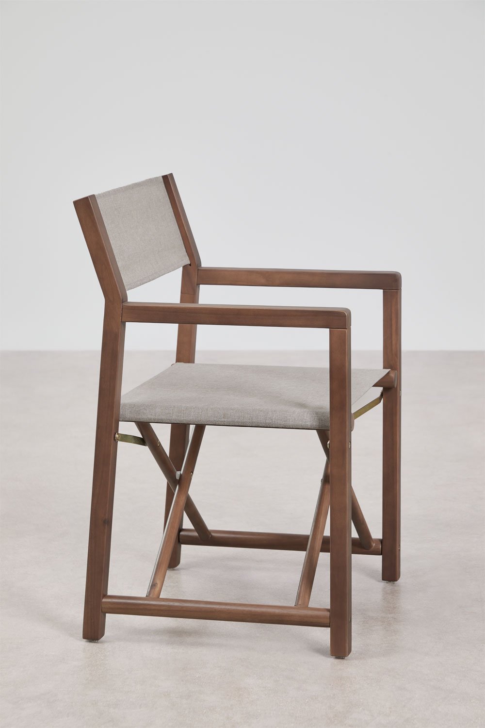 Pack of 4 folding director chairs in Rondonia acacia wood, gallery image 2