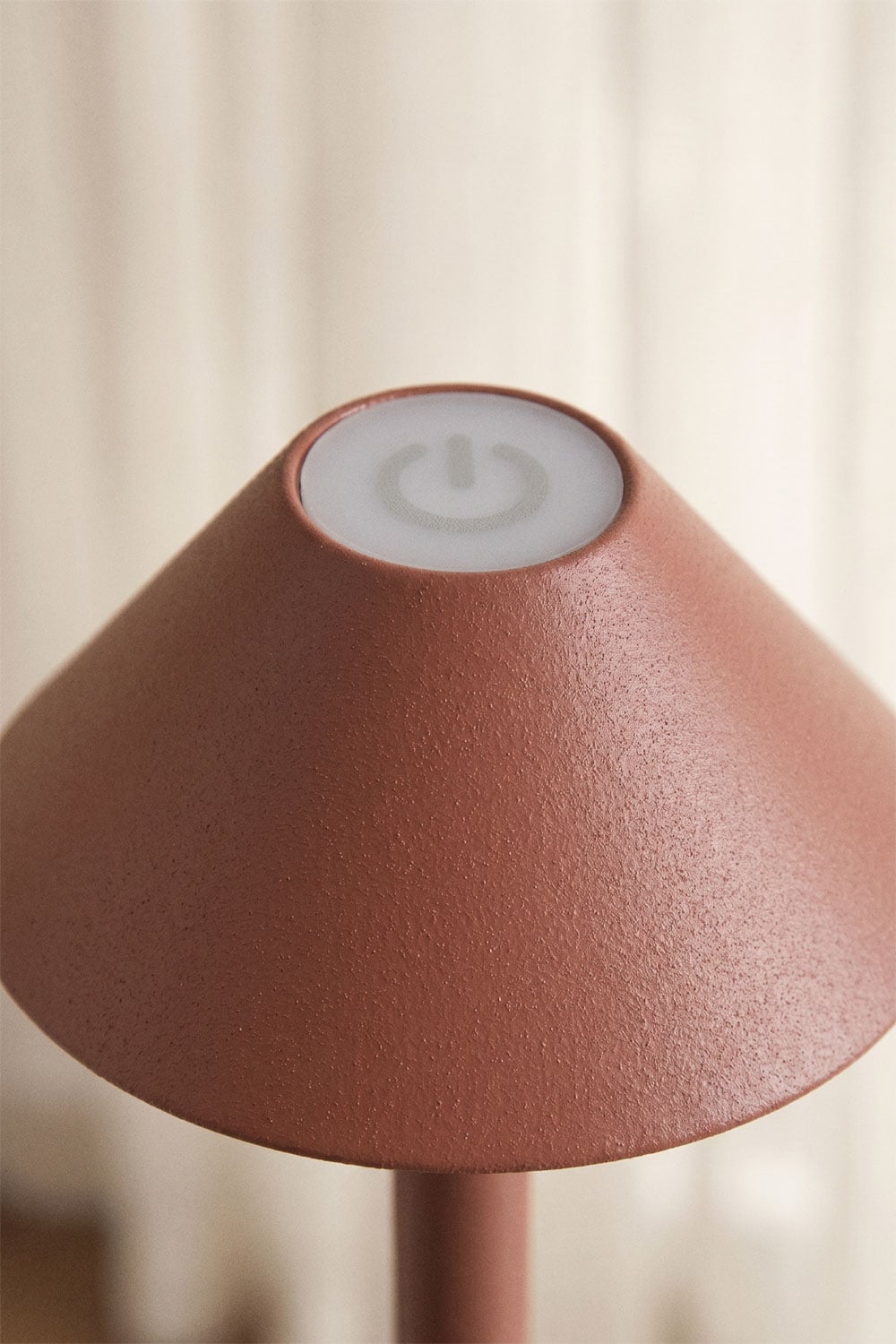 Wireless LED table lamp in iron Emilija, gallery image 2