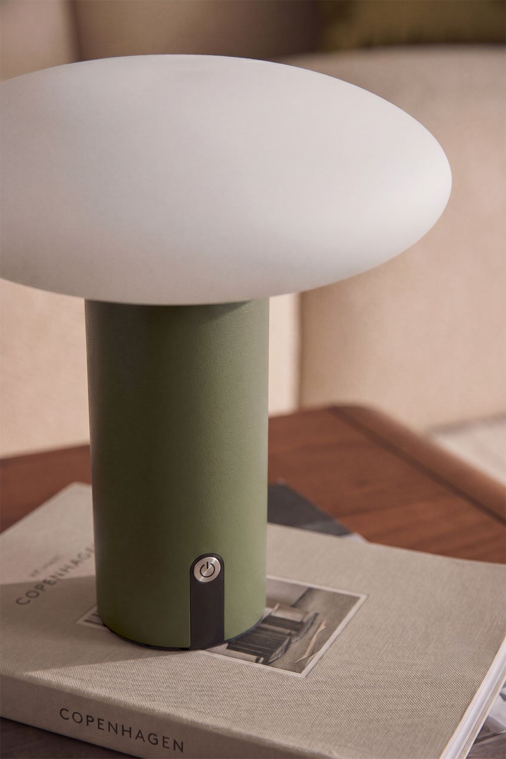 Wireless LED table lamp in iron Zosima, gallery image 2