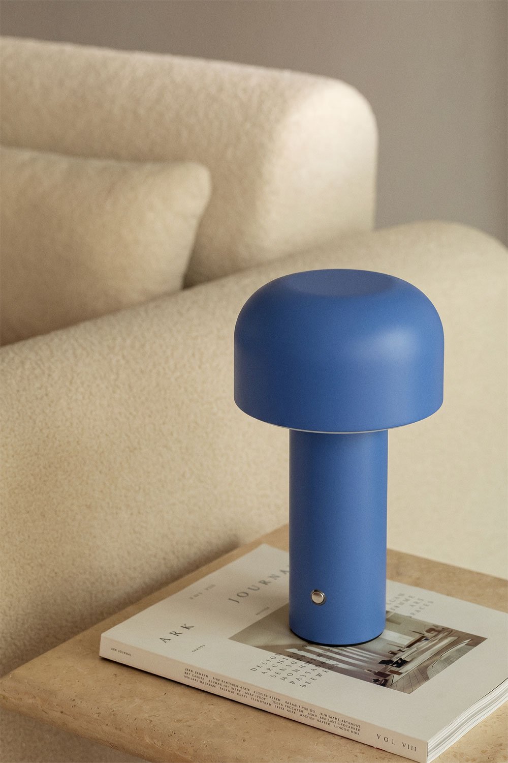 Loentia wireless LED table lamp in iron, gallery image 1