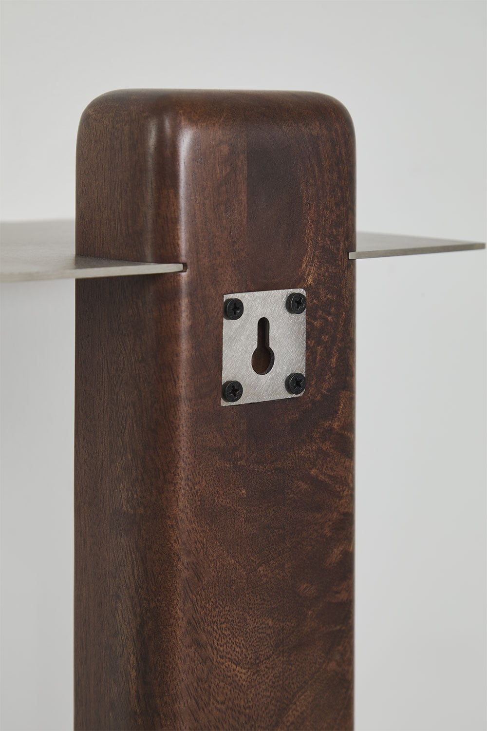 80 cm wall shelf in mango wood and stainless steel Serbian, gallery image 7