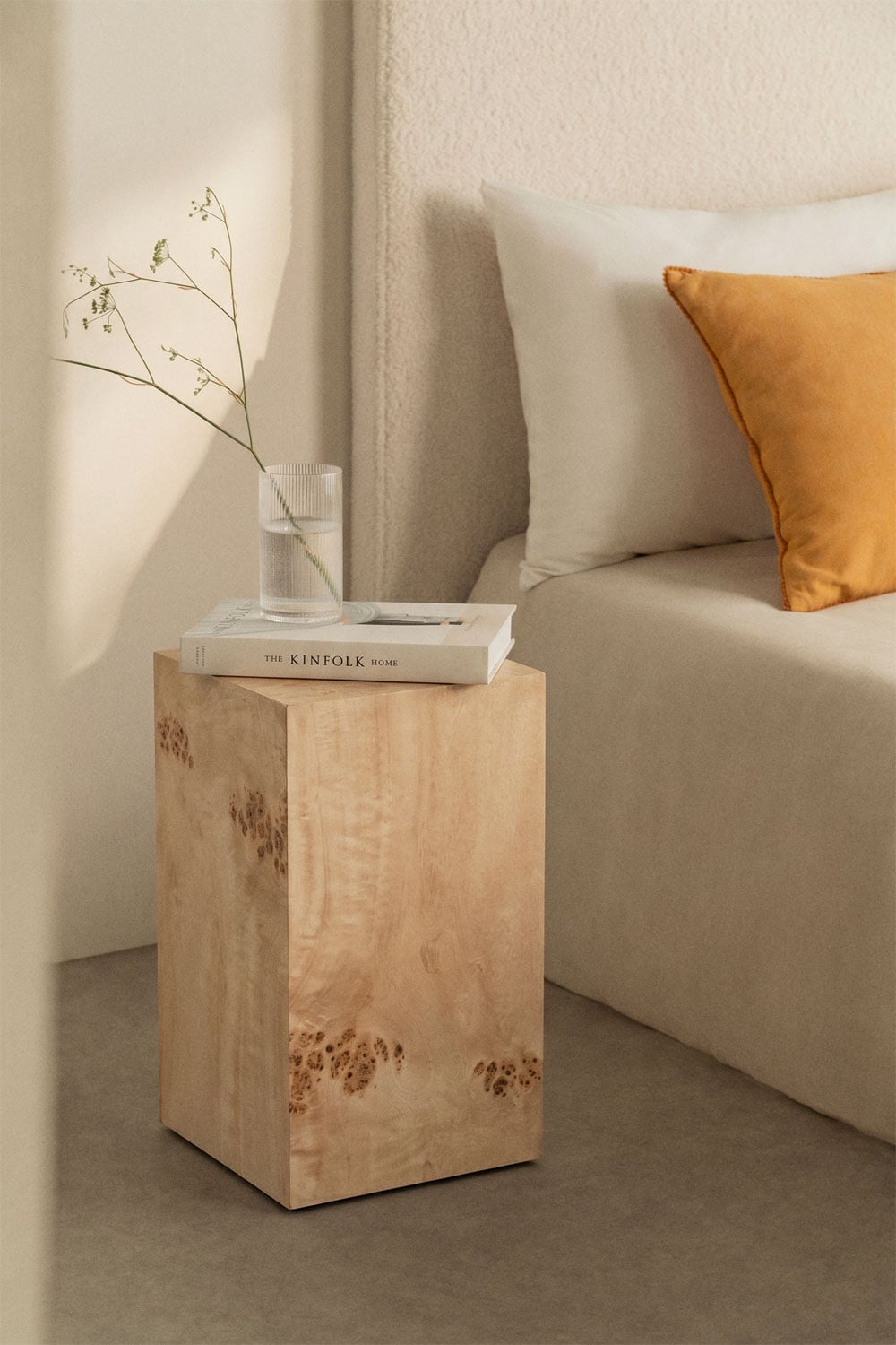 Pack of 2 bedside tables 35x35 cm in Girolami MDF, gallery image 1