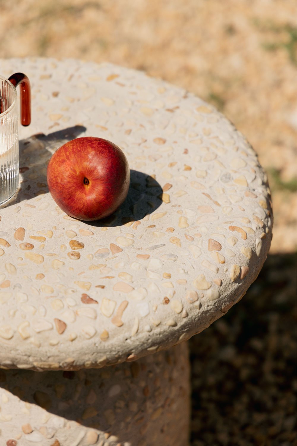 Round Ø40 cm cement Zanira garden side table, gallery image 2