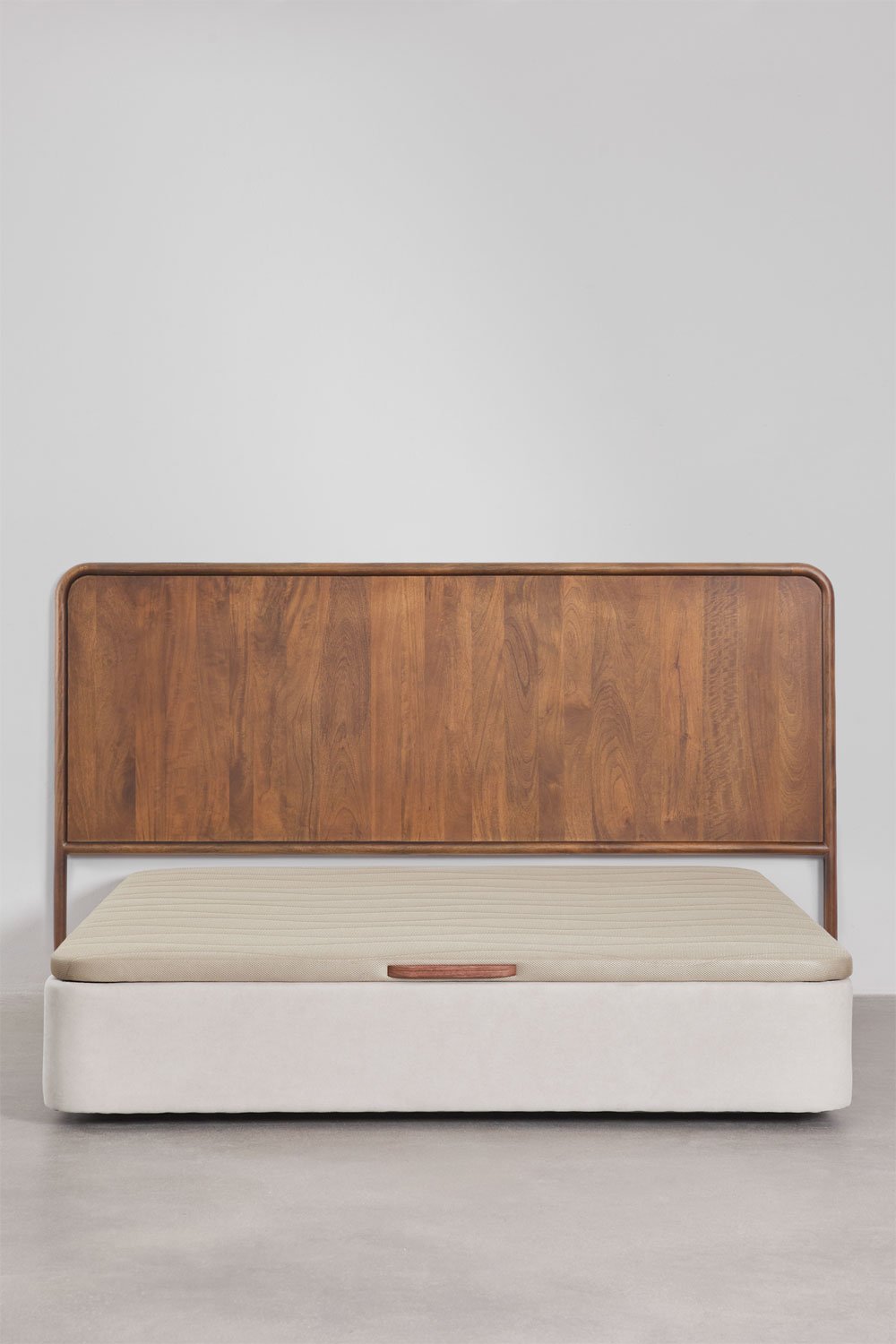 Dark mango wood headboard for 200 cm bed Maupaul, gallery image 7