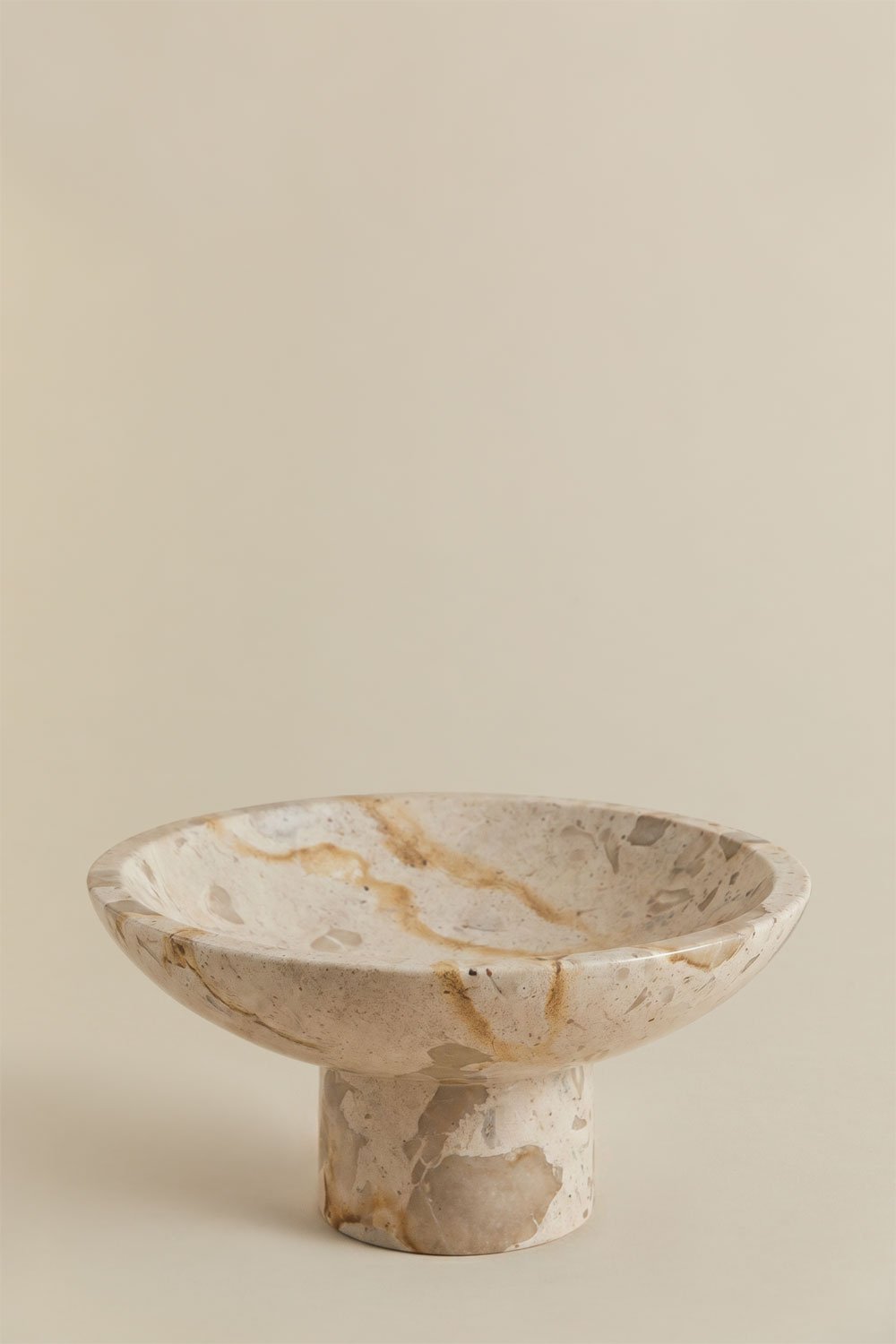 Round decorative bowl Ø25 cm in Korinza marble, gallery image 3