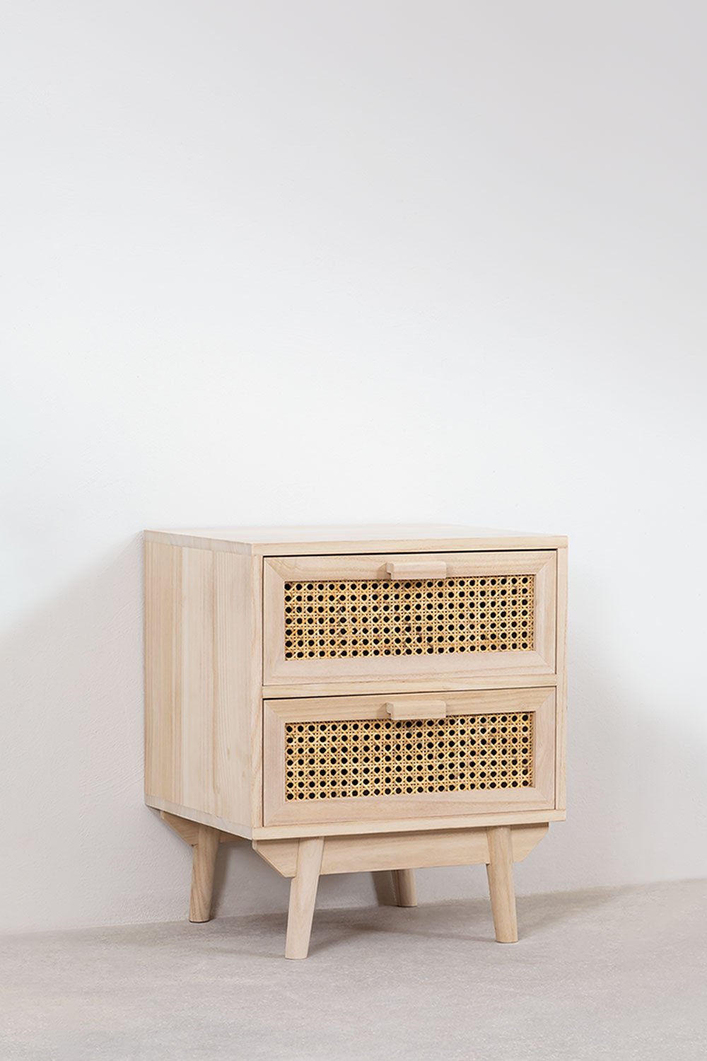 Pack of 2 nightstands 40x40 cm in Ralik wood, gallery image 3