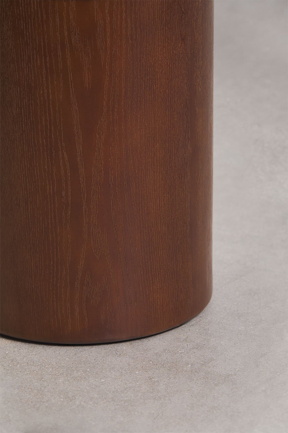 Round side table Ø50 cm in tempered glass and MDF Asgri, gallery image 5