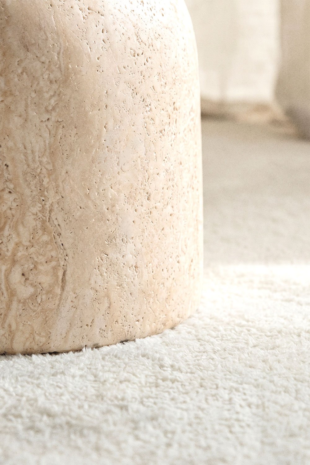 Zanira round side table Ø40 cm in cement, gallery image 2