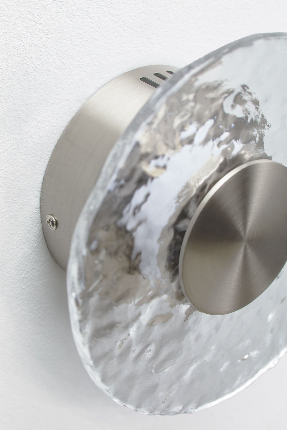 Lorenzo Ø20 cm LED wall sconce in glass and iron, gallery image 7