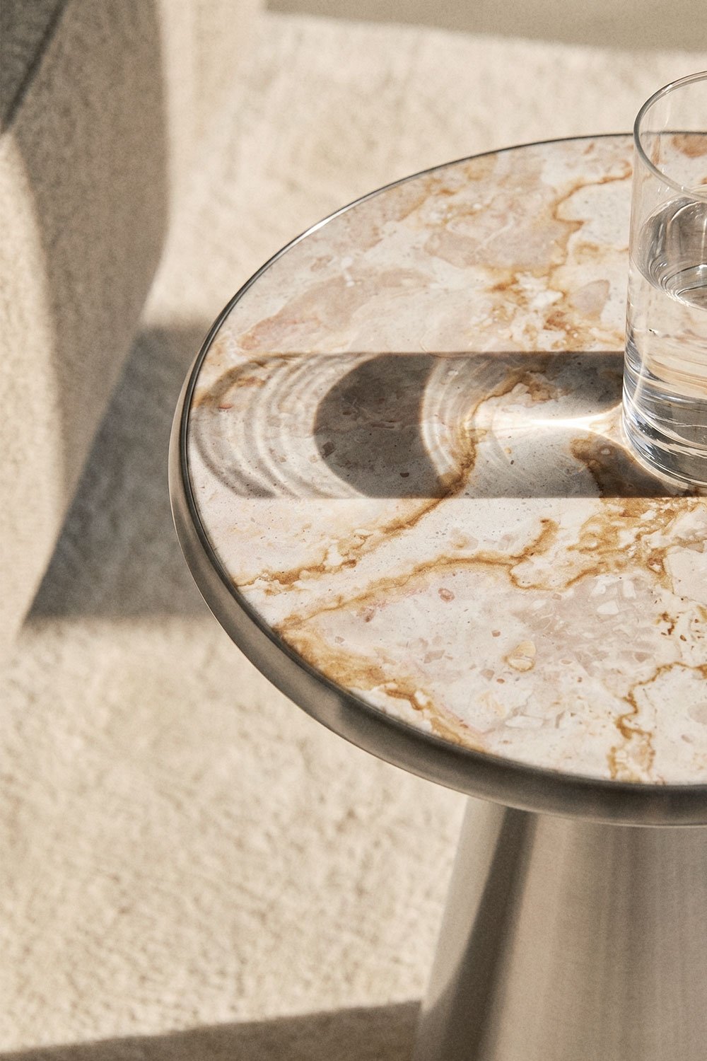 Selmalis round side table Ø30 cm in stainless steel, gallery image 2