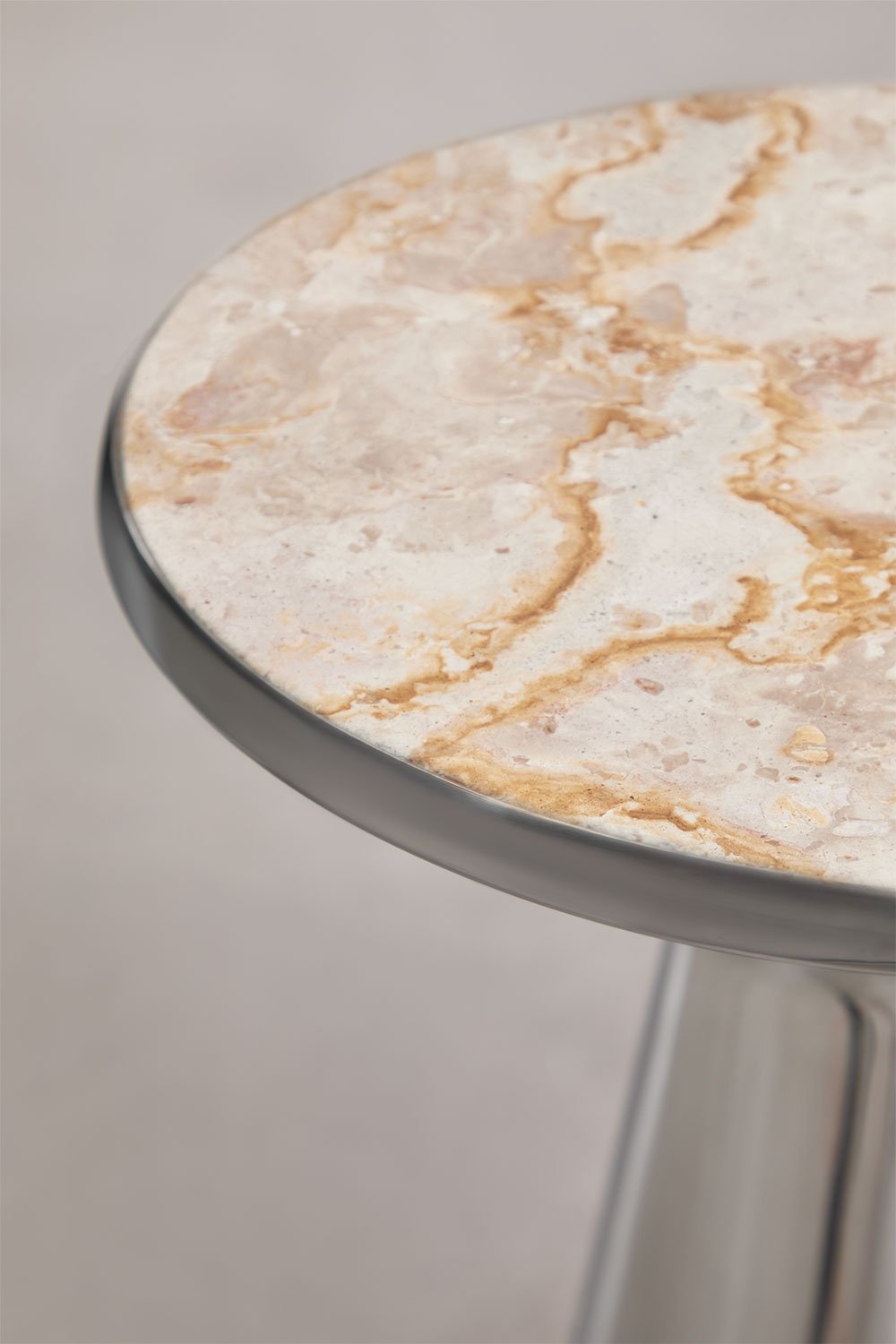 Selmalis Ø30 cm stainless steel nightstand, gallery image 4