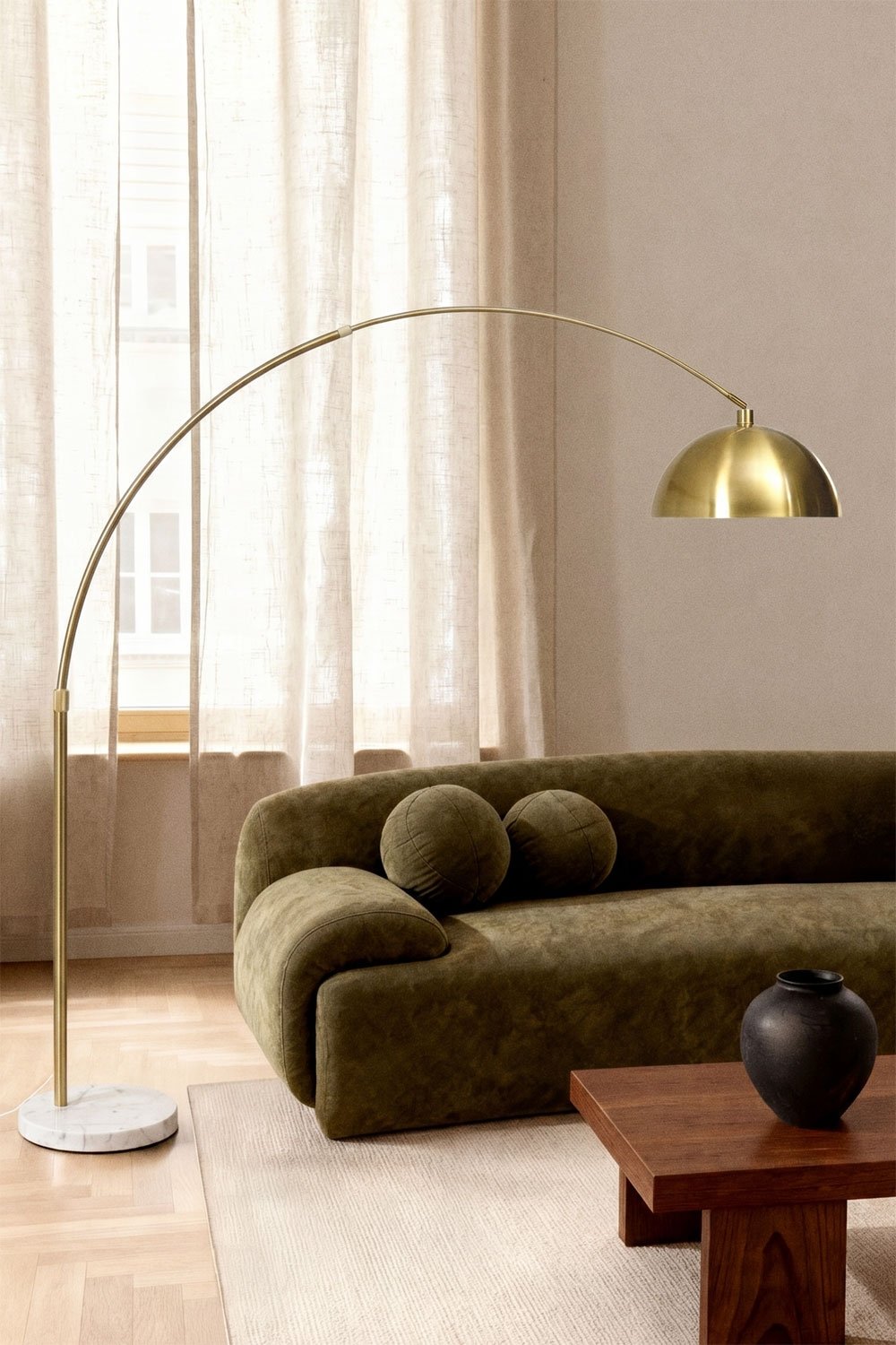 Diala iron floor lamp, gallery image 1