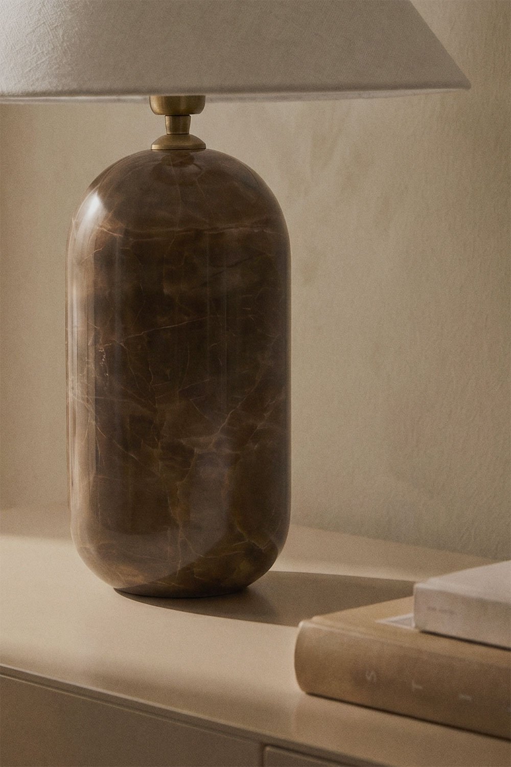 Yalvira natural stone table lamp, gallery image 2
