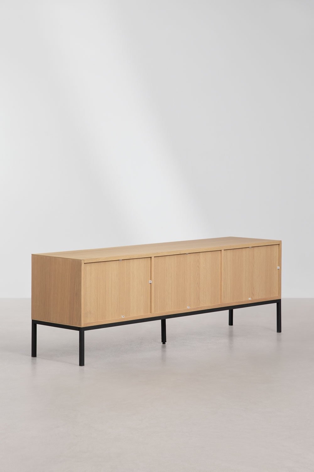 TV Stand 160x40 cm in oak veneer MDF Bromley, gallery image 6