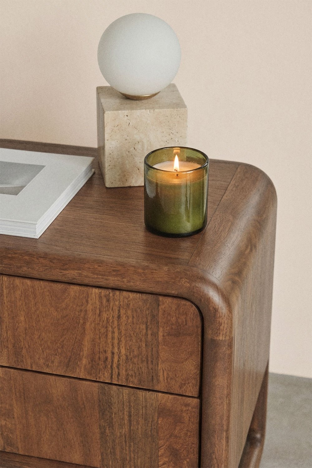 Maupaul 45x35 cm mango wood nightstand, gallery image 2
