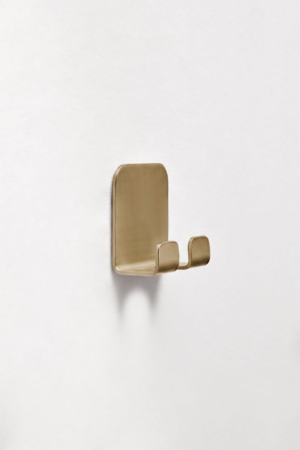 Adhesive bathroom hook in brushed gold stainless steel Ondreli, gallery image 2