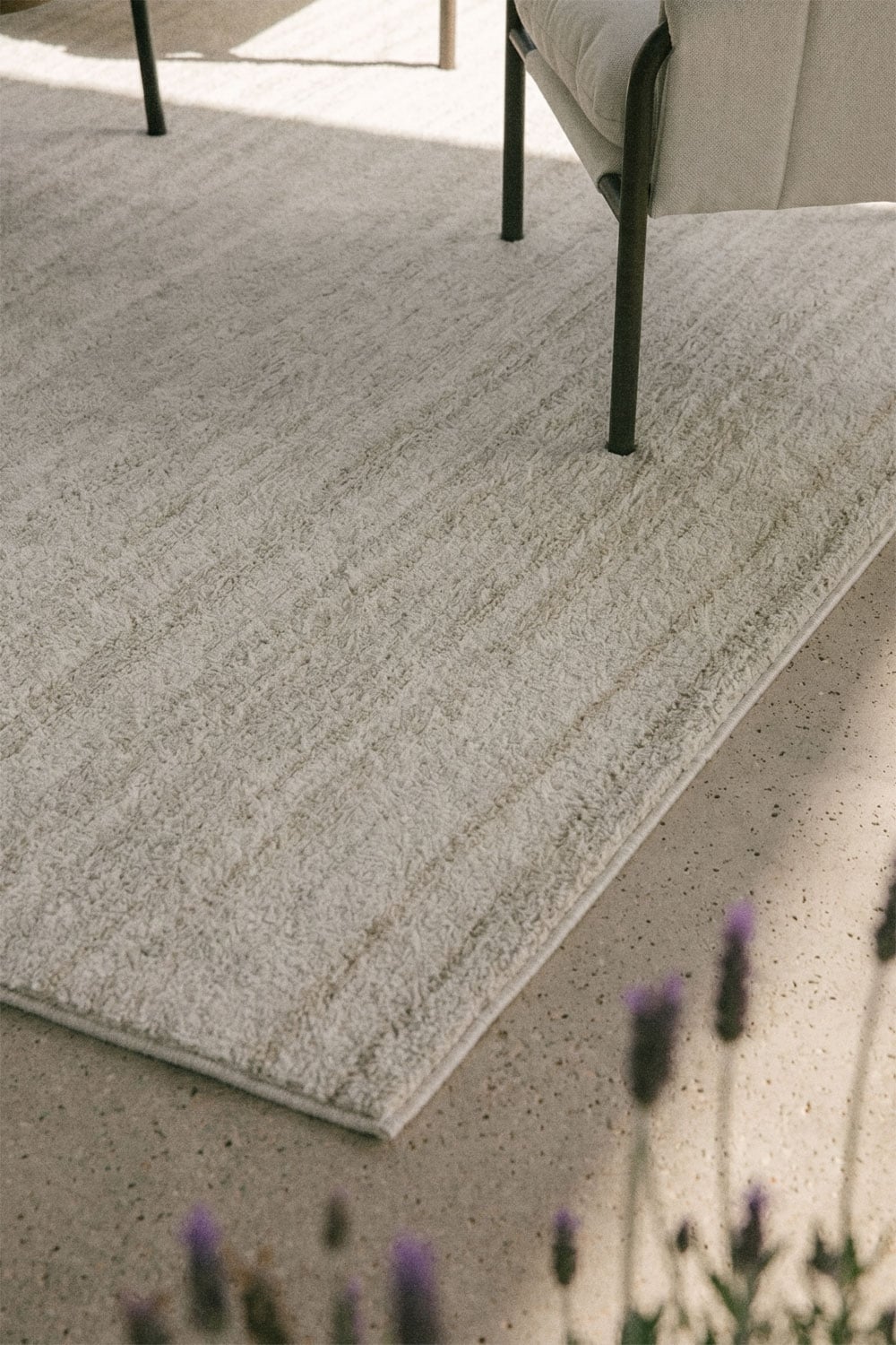 Rectangular outdoor rug in polyethylene Rosauran, gallery image 2