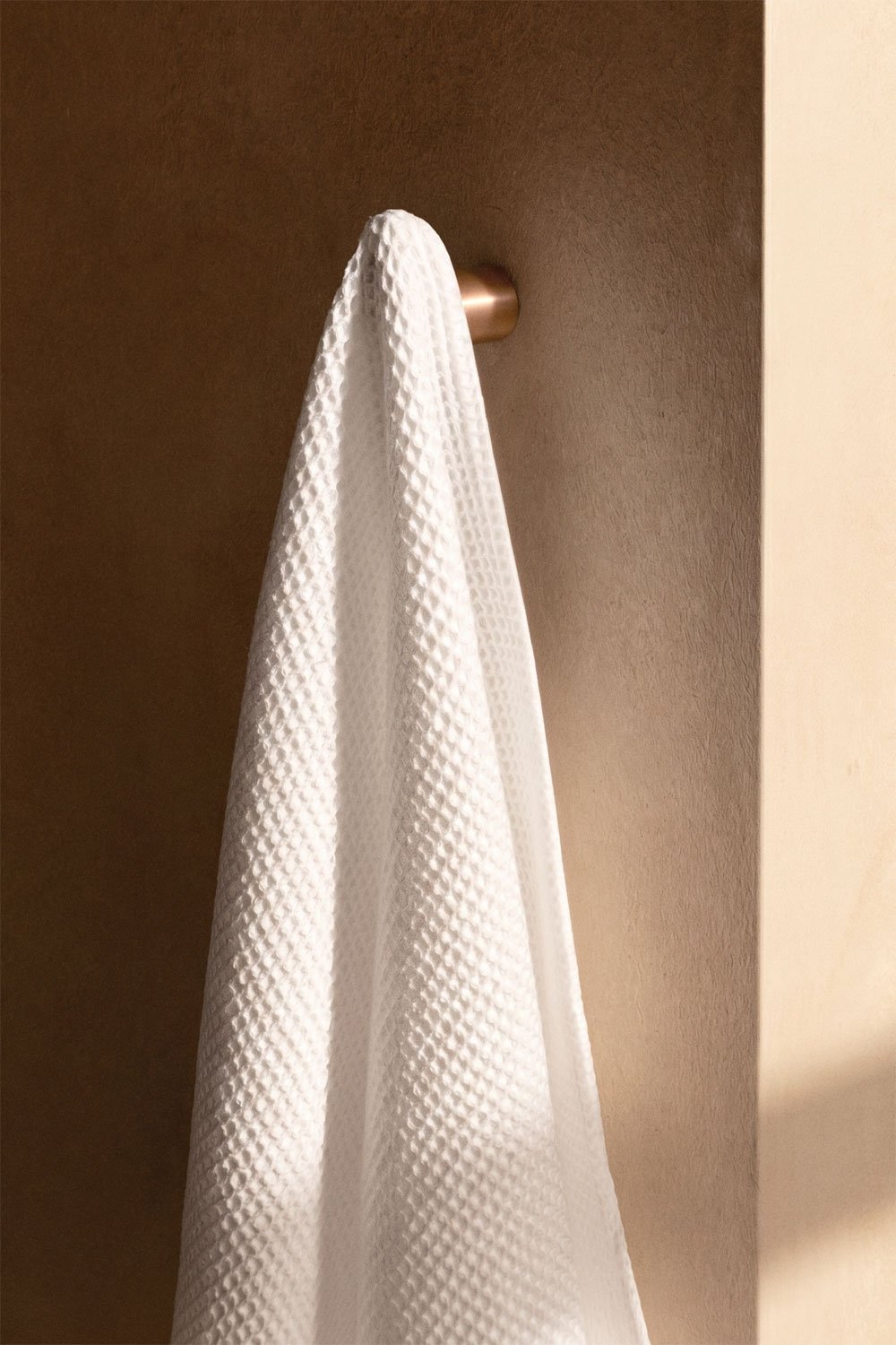 Bathroom robe hook in brushed rose gold stainless steel Devon, gallery image 1