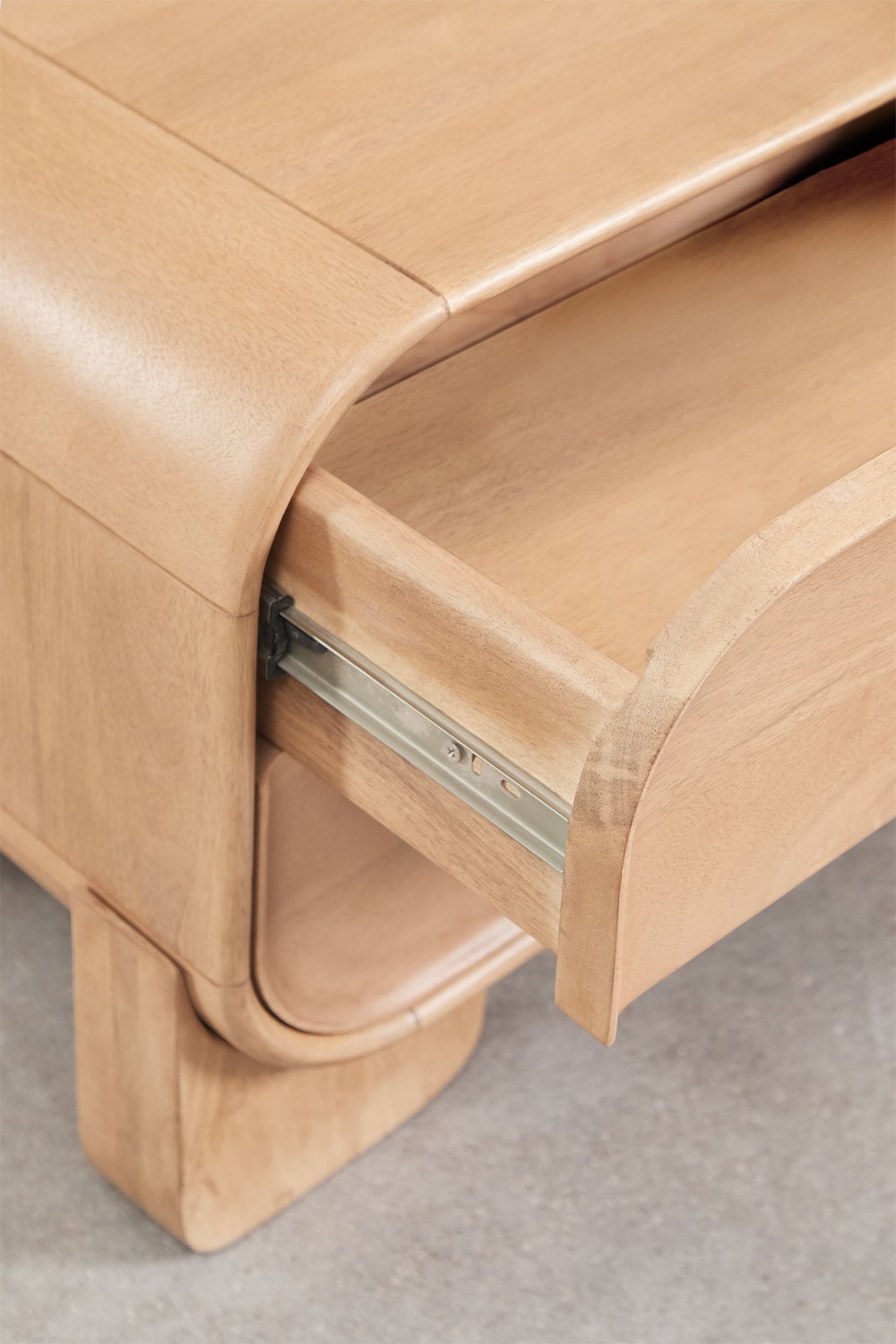 Kivalina 50x35 cm nightstand in mango wood and natural stone, gallery image 5