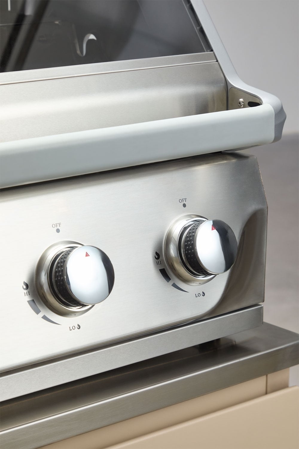 Module with gas barbecue with 4 burners for modular outdoor kitchen in Rivana steel, gallery image 11