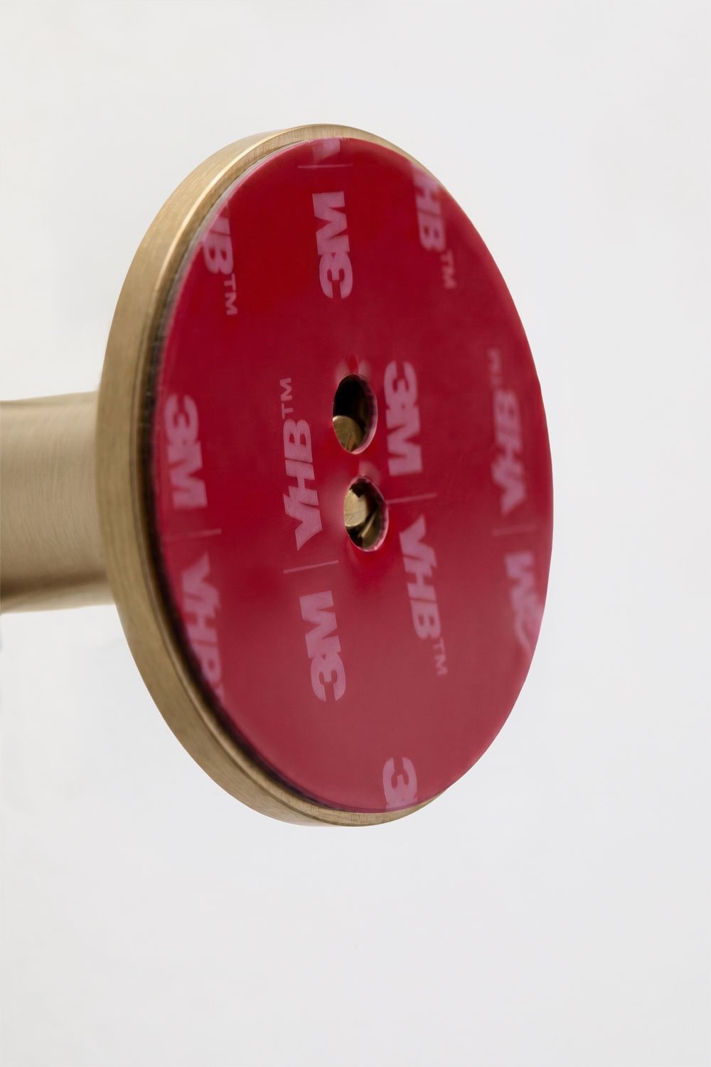 Adhesive bathroom hook in brushed gold stainless steel Caldrumi, gallery image 5
