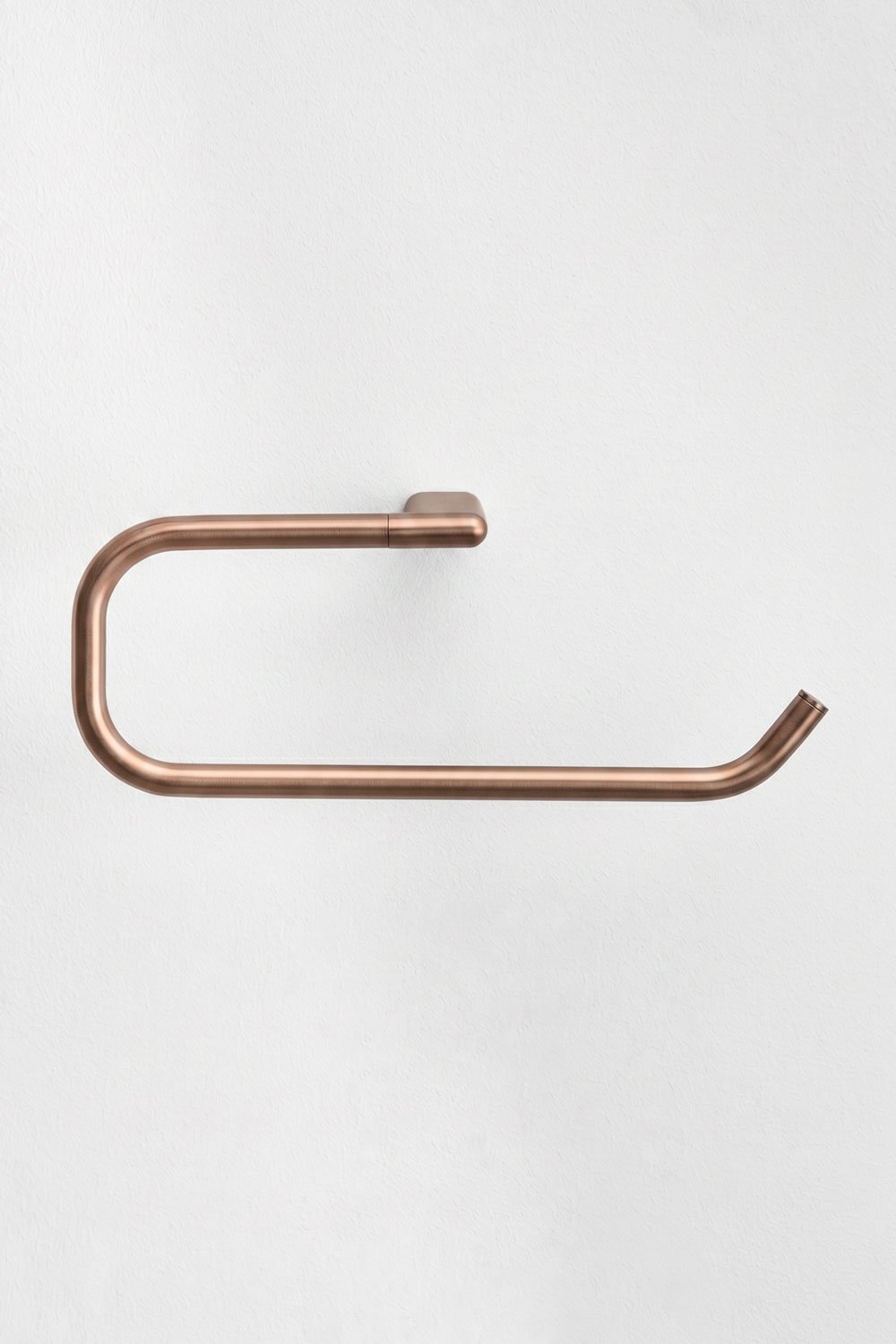 30 cm wall-mounted towel rail for bathroom in brushed rose gold stainless steel Rovent, gallery image 4