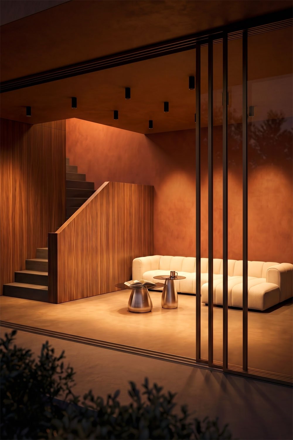 Round Ø7.2 cm surface-mounted LED ceiling light in aluminum Luisiana, imagen de galeria 1