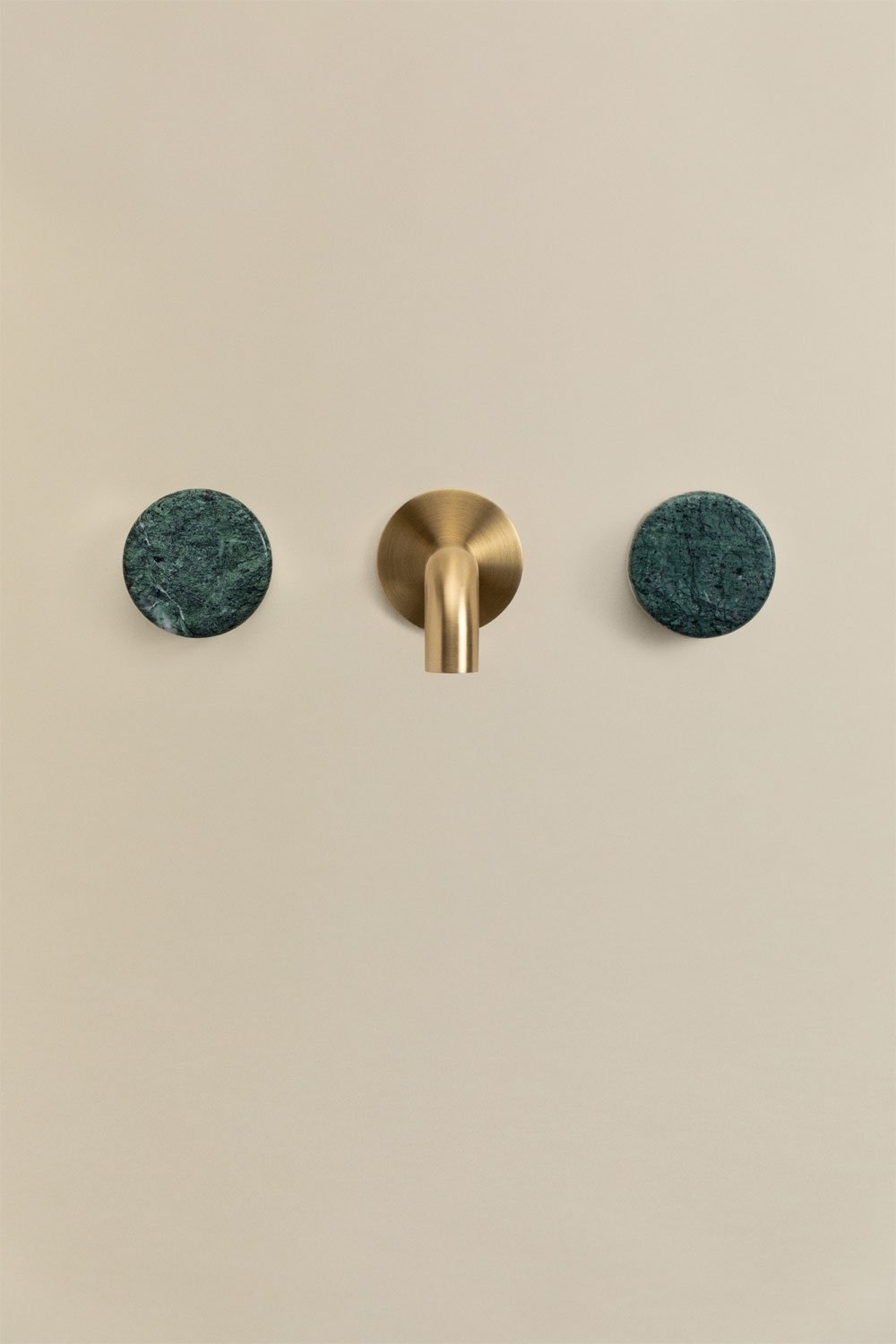 Gilstoin built-in basin mixer in brass and natural stone, gallery image 4