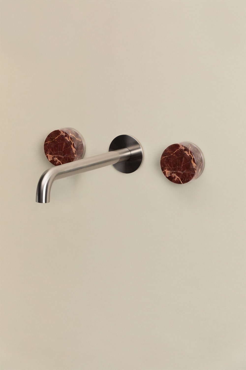 Gilstoin built-in basin mixer in brass and natural stone, gallery image 3