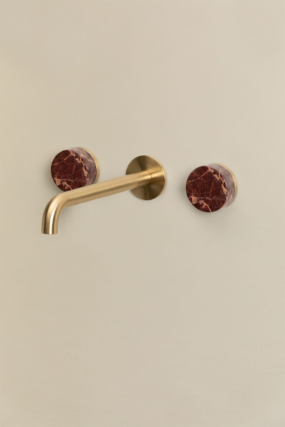 Gilstoin built-in basin mixer in brass and natural stone, gallery image 3