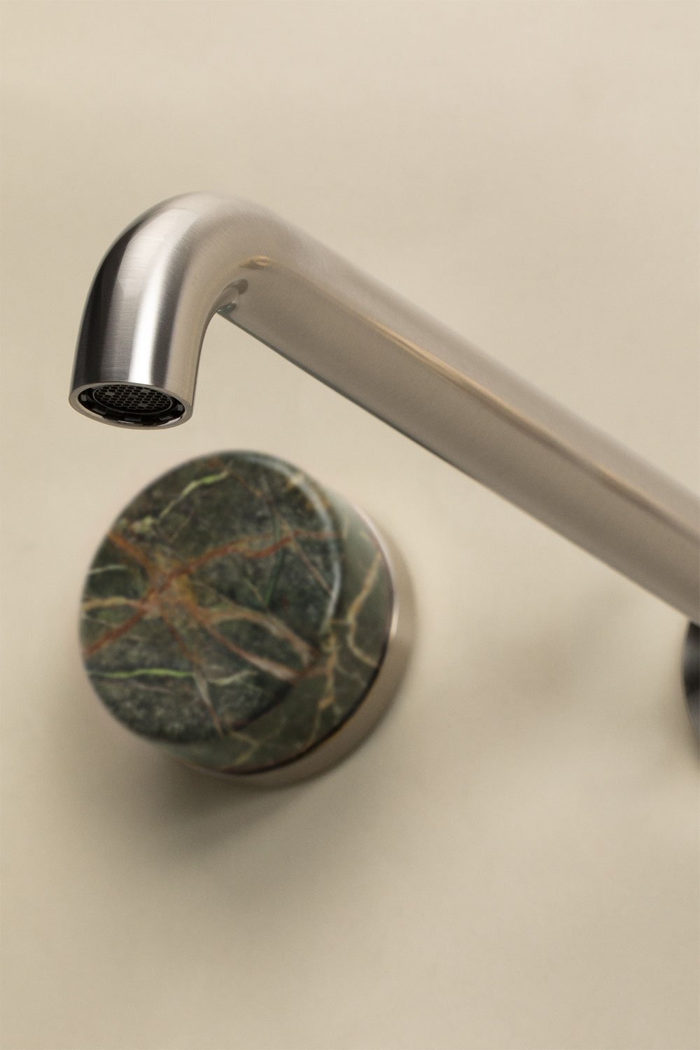 Gilstoin built-in basin mixer in brass and natural stone, gallery image 5