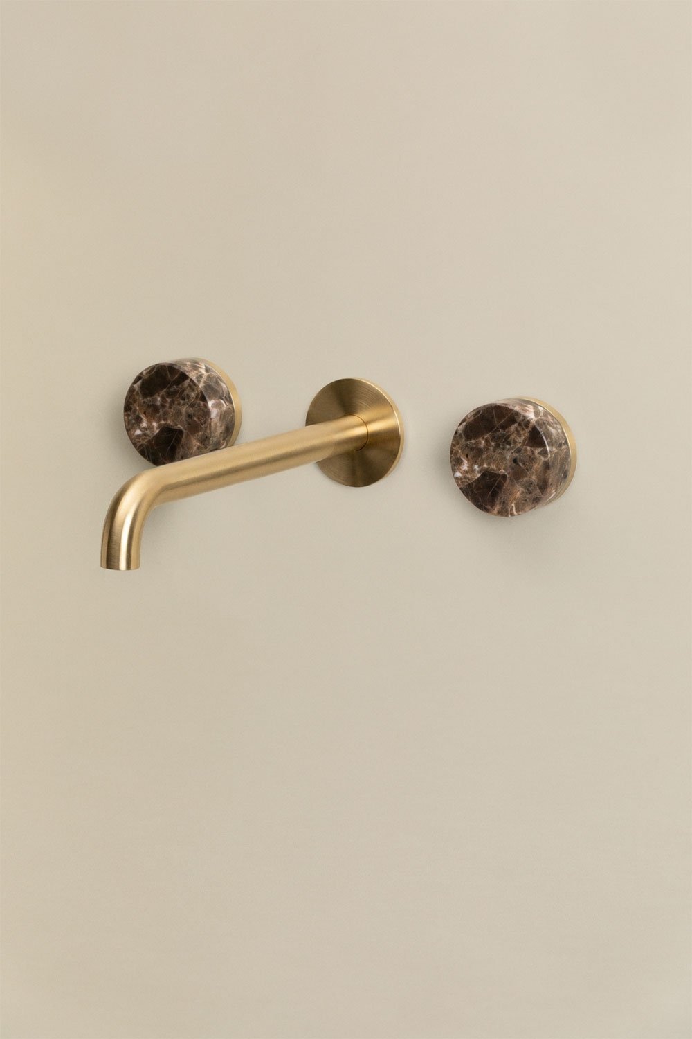 Gilstoin built-in basin mixer in brass and natural stone, gallery image 3