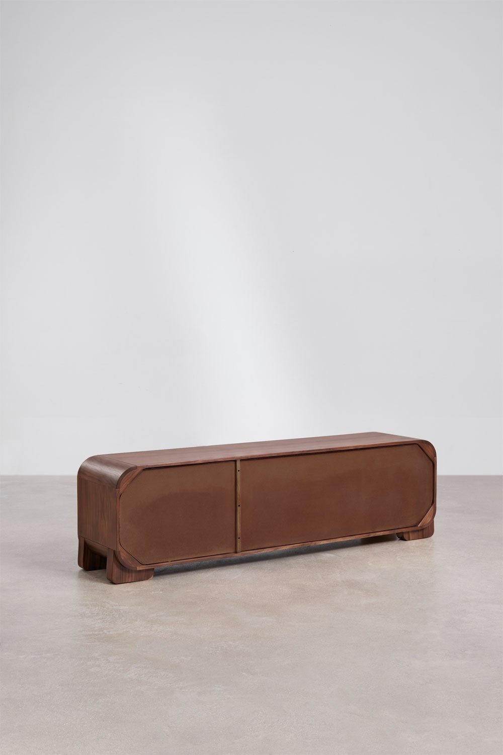 Kivalina TV cabinet in mango wood and natural stone, gallery image 6