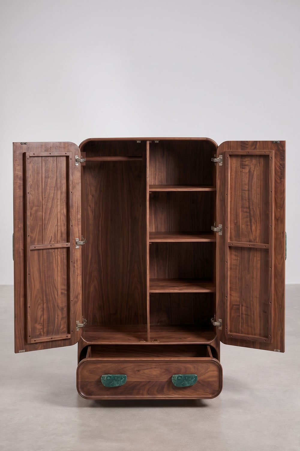 Mango wood and natural stone wardrobe Kivalina, gallery image 5