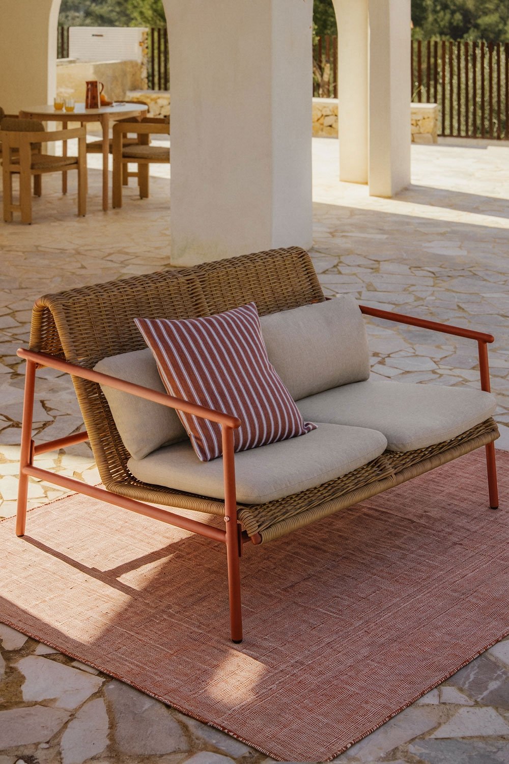 Rectangular outdoor rug in polyethylene Fadrique, gallery image 1
