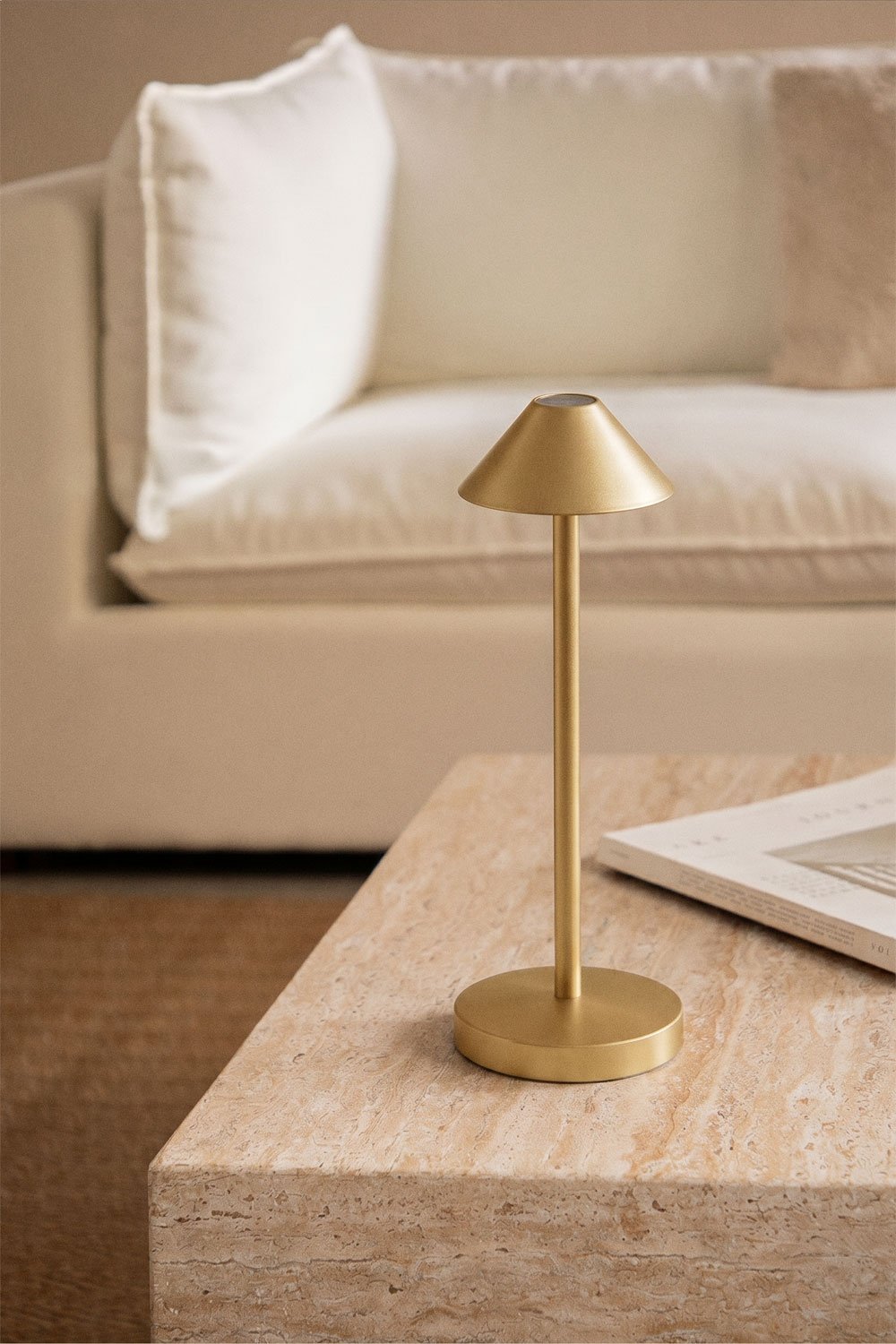 Emilija wireless LED iron table lamp, gallery image 1