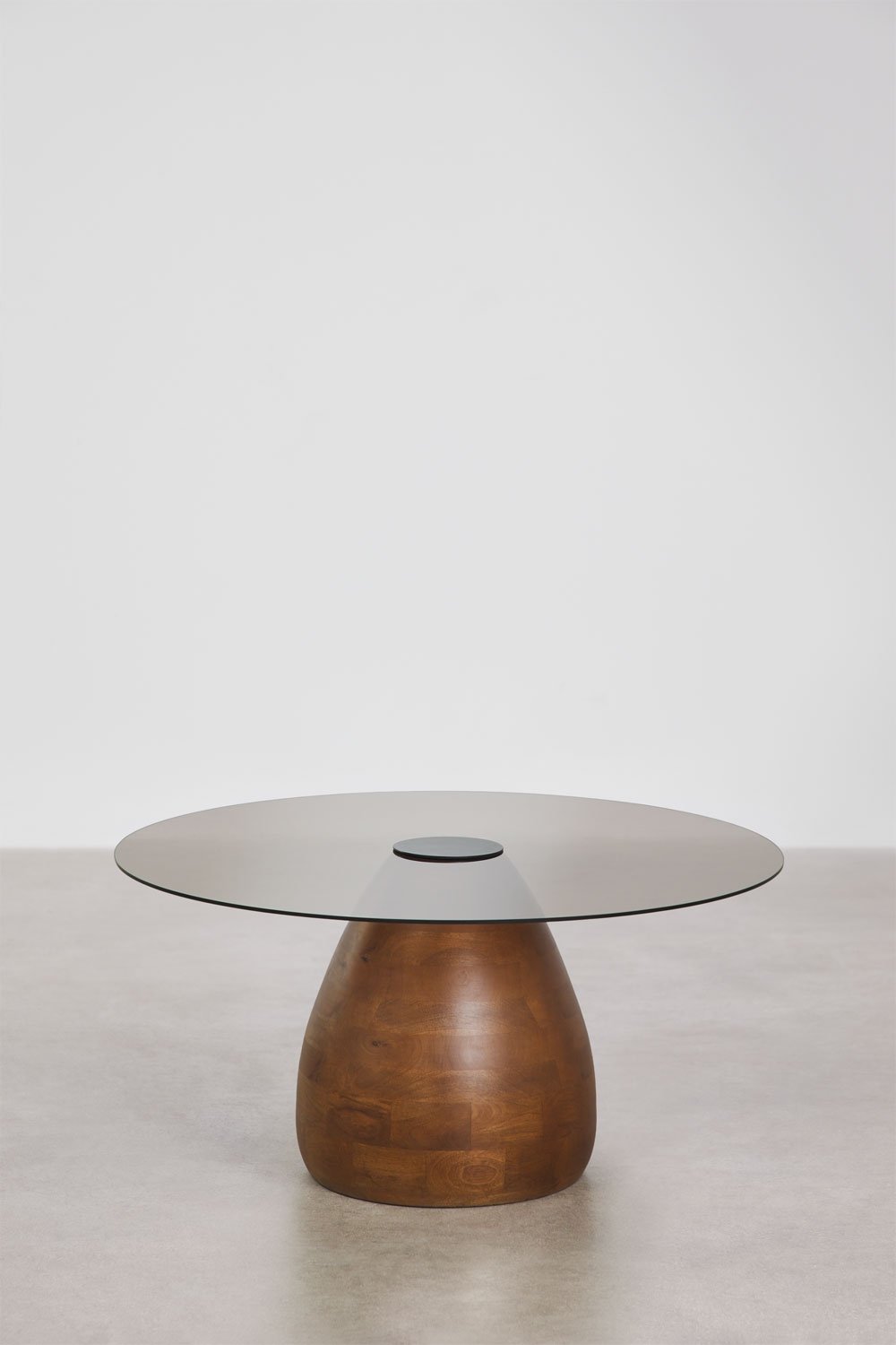 Mariana round coffee table Ø80 cm in tempered glass, gallery image 3
